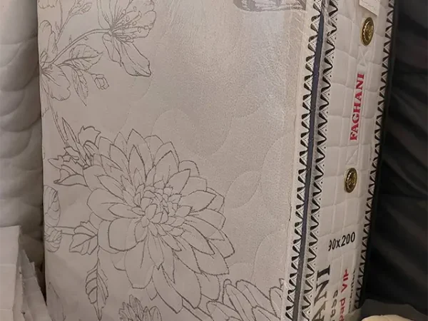 تشک طبی فنری میکرو پددار تک نفره ابعاد 90×200